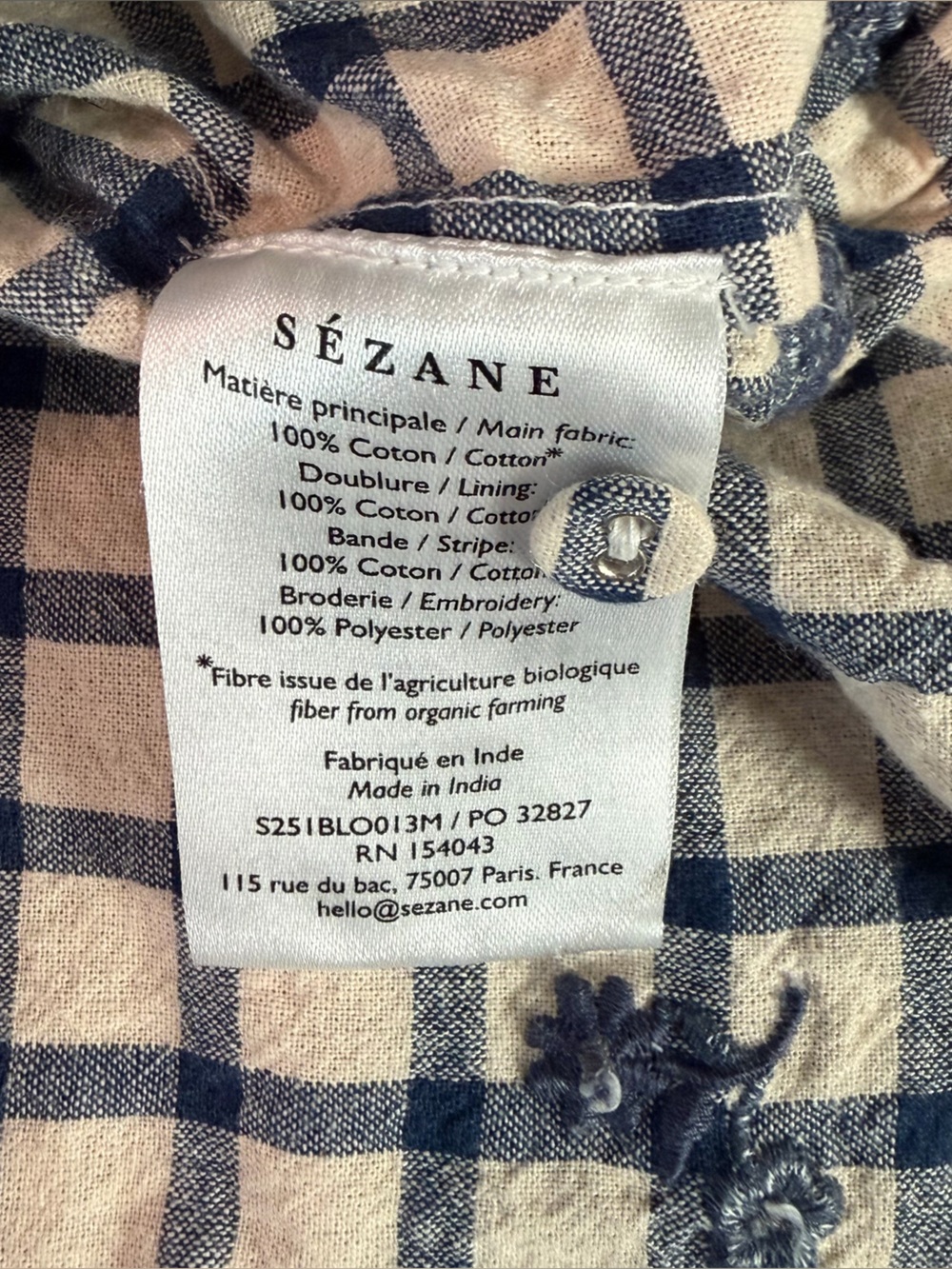 Sézane Thalyna Blouse - EU 38 US 6 (M) - Picture 5 of 8